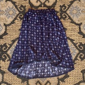 Abercrombie Kids High-Low Printed Skirt in Size M